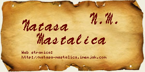 Nataša Mastalica vizit kartica